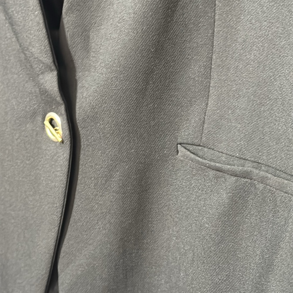 Torrid Jacket Black Single Toggle Closure Ruched … - image 6